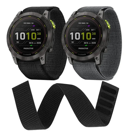 Nylon Hook & Loop Strap for the Garmin Instinct 2/2S (available in 2 colours)
