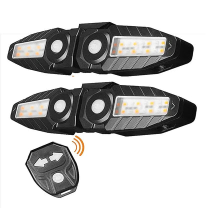 Wireless Remote-Controlled Bike Tail Light with Turn Signals (Waterproof)
