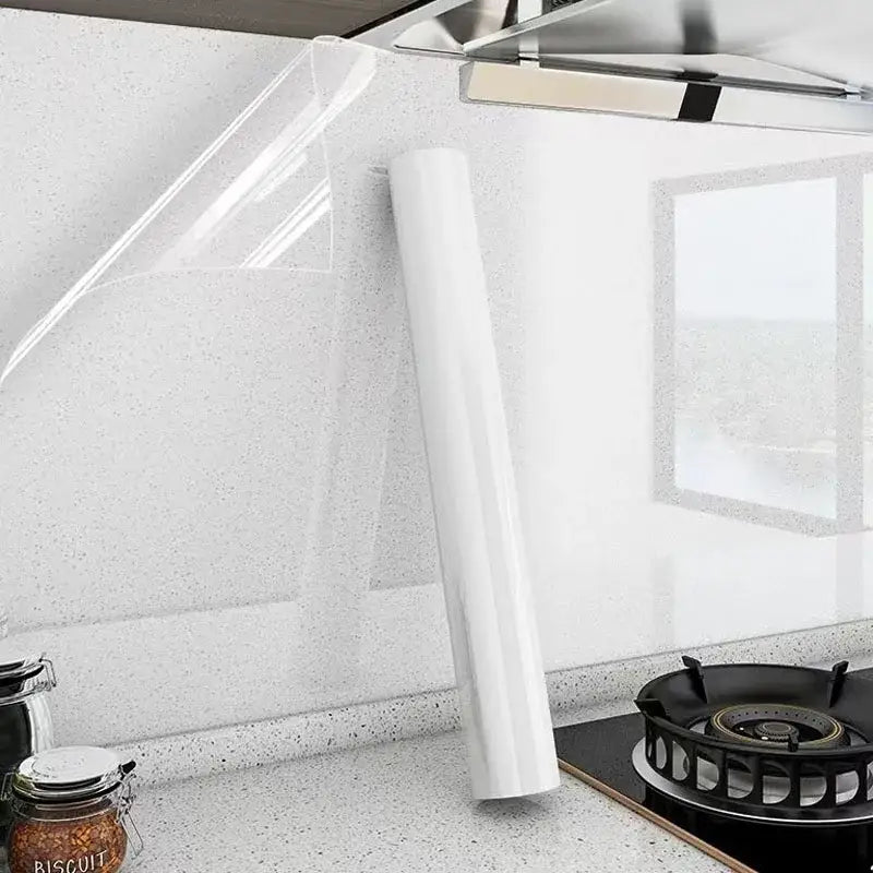 Oil-Proof Kitchen Wall Self-Adhesive Tiles – Transparent (5 different sizes available)