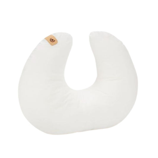 A white support pillow for mums to feed their baby and also have tummy time.
