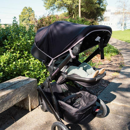 SnoozeShade - Original Buggy Blackout Shade Cover | Steel Trim