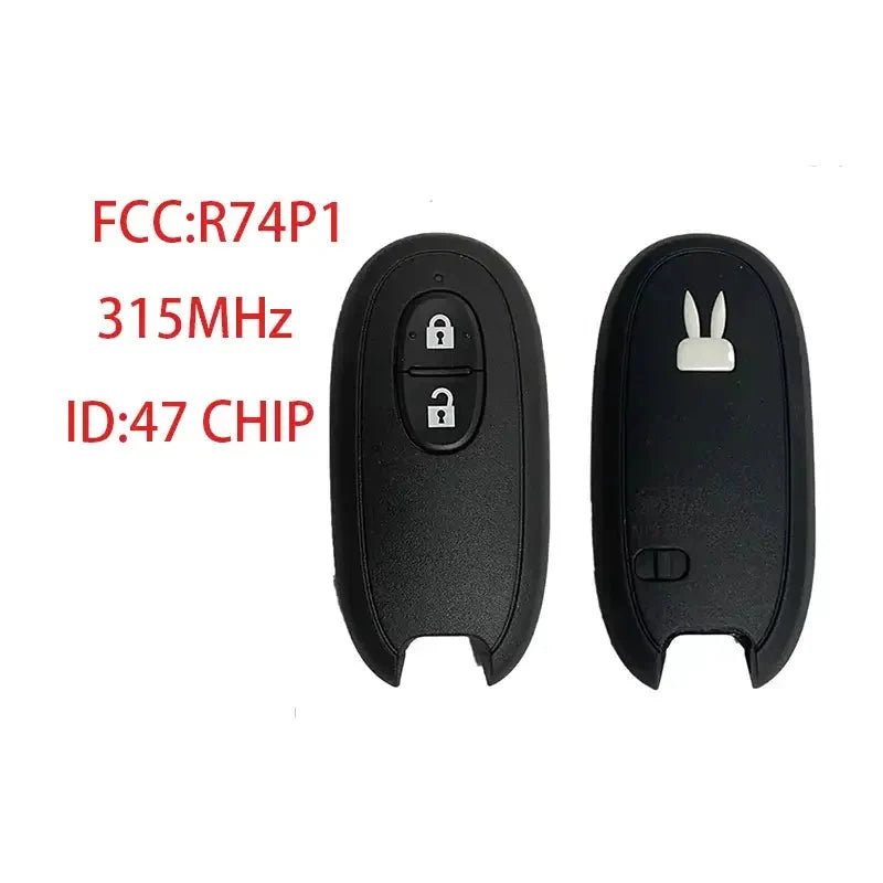 Remote Smart Car Key Fob 315MHz ID47 PCF7953 Chip for Suzuki e Alto, Hustler, Lapin & Wagon R