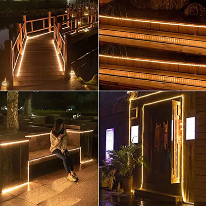 5M Outdoor Solar LED Waterproof Strip Light