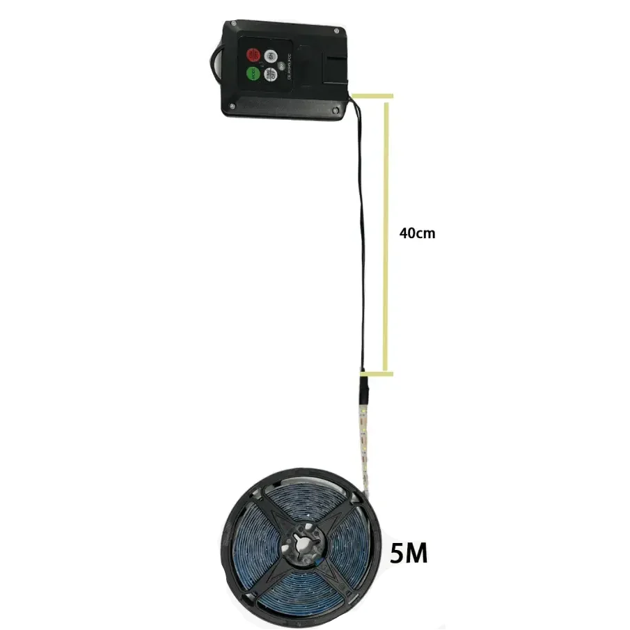 5M Outdoor Solar LED Waterproof Strip Light