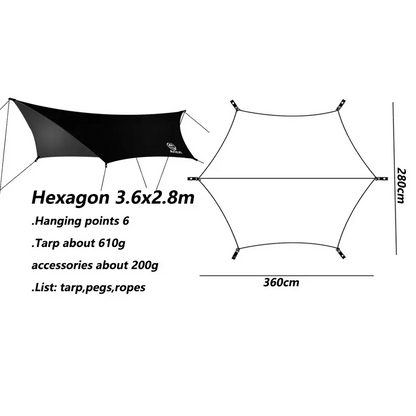 Outdoor UV resistant Tarp