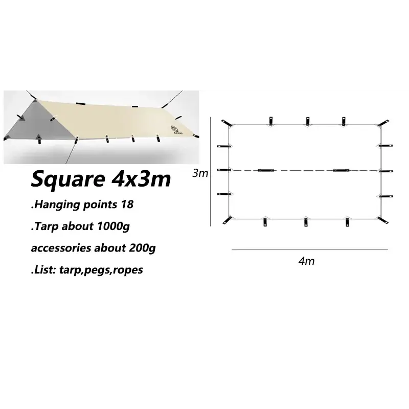 Outdoor UV resistant Tarp
