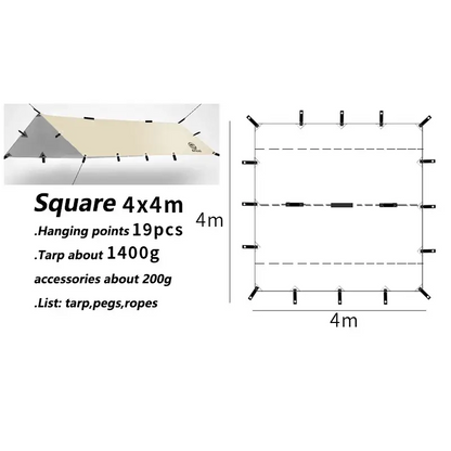 Outdoor UV resistant Tarp