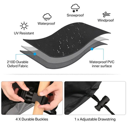 Outdoor Waterproof L-Shape Sofa Cover – Heavy-Duty Weather Protection (different sizes available)
