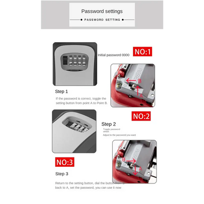 Key Lock Box (available in grey, black, red & blue)