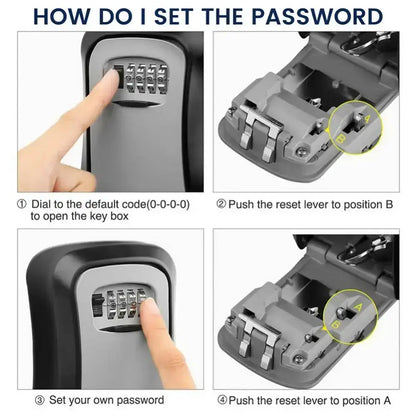 Key Lock Box (available in grey, black, red & blue)