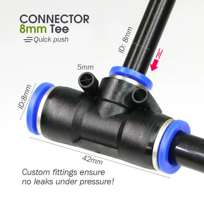 PE Hose with Adjustable Misting Sprayer & Pump Kit for Garden (different sizes available)