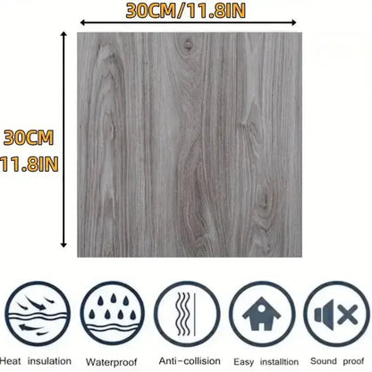 Peel & Stick Waterproof Vinyl Plank Flooring (4 sizes & 10 designs available)