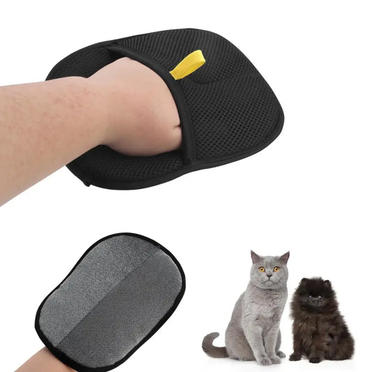 Pet Hair Removal Gloves – Reusable Double-Sided