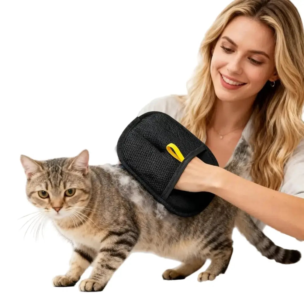 Pet Hair Removal Gloves – Reusable Double-Sided