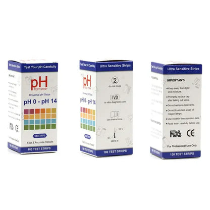 PH Test Strips – 0-14 / 4.5-9.0 Range, 100/150 Strips for Saliva & Urine Testing