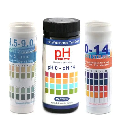 PH Test Strips – 0-14 / 4.5-9.0 Range, 100/150 Strips for Saliva & Urine Testing