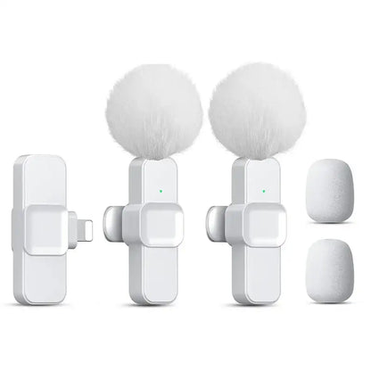 Pink Wireless Lavalier Mic for iPhone & Android (various type of sets available)