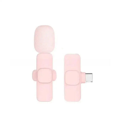 Pink Wireless Lavalier Mic for iPhone & Android (various type of sets available)