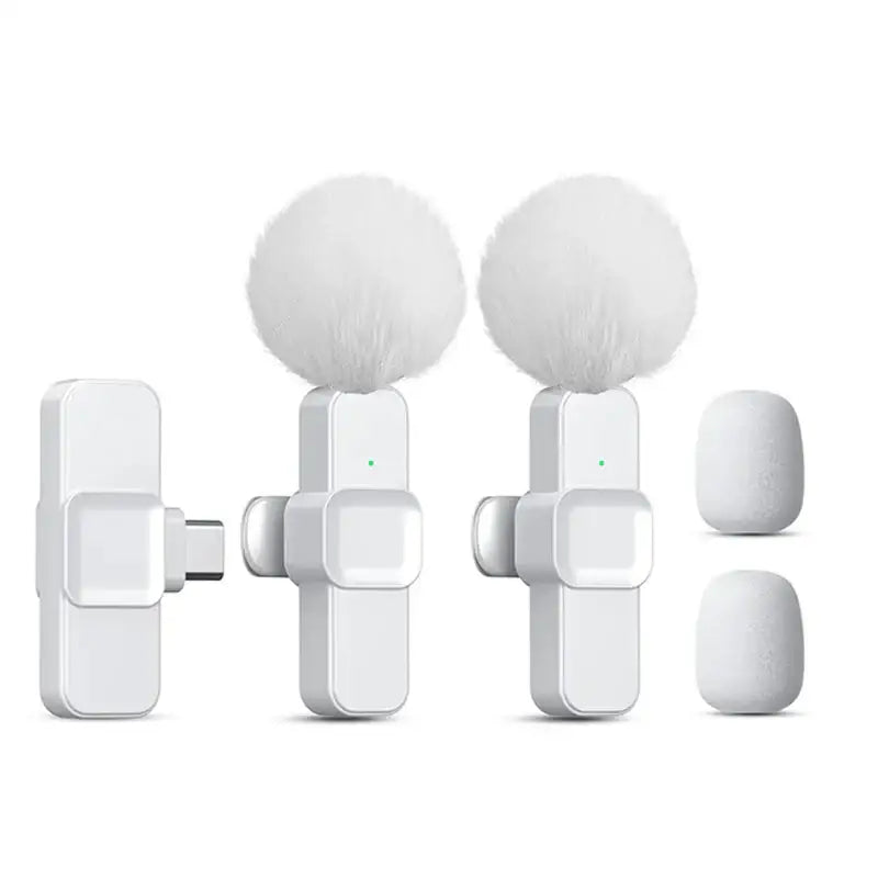 Pink Wireless Lavalier Mic for iPhone & Android (various type of sets available)