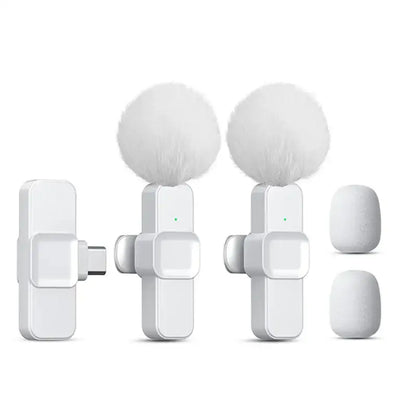 Pink Wireless Lavalier Mic for iPhone & Android (various type of sets available)