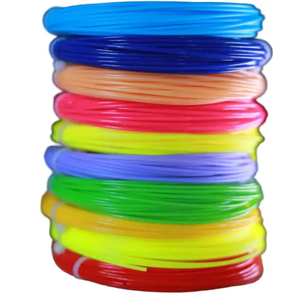 PLA 3D Pen Filament 50m – 10 Colours with Copy Painting Album