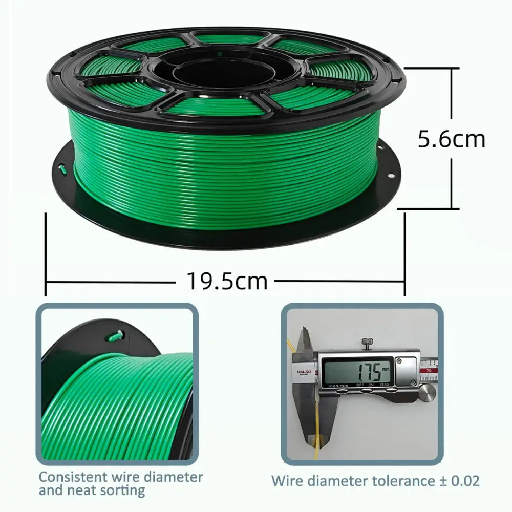 PLA+ High-Speed 3D Printer Filament 1.75mm (1KG) (different colours available)