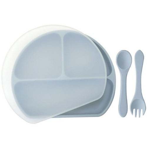 Sleepytot - Silicone Divided Plate + Cutlery