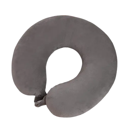Plush U-Shaped Travel Neck Pillow (4 colours available)