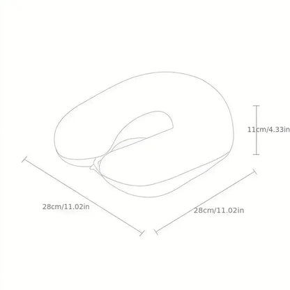 Plush U-Shaped Travel Neck Pillow (4 colours available)