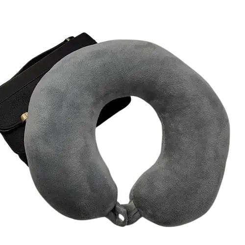 Plush U-Shaped Travel Neck Pillow (4 colours available)