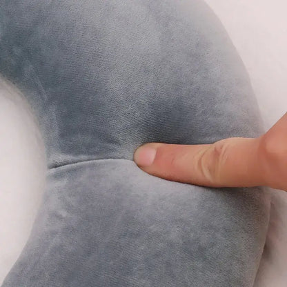 Plush U-Shaped Travel Neck Pillow (4 colours available)