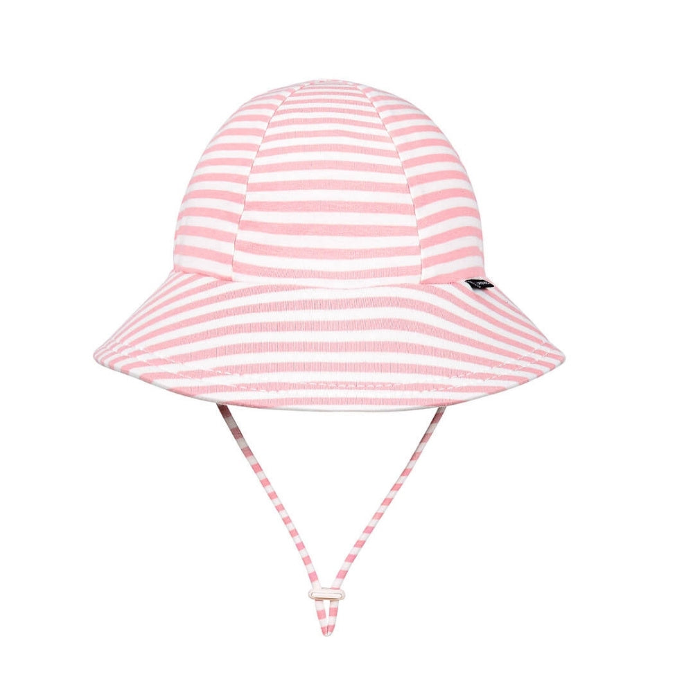 ponytail-bucket-hat-kids-girl-pink-stripe-product-front