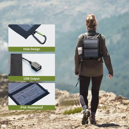 Portable 10W Solar Panel USB Output