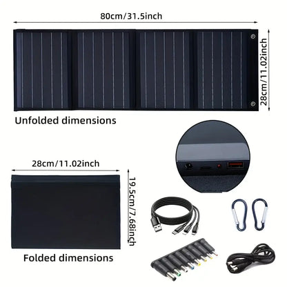 Portable 120W Solar Charging Panel Waterproof