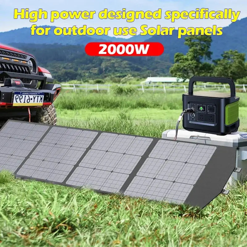 Portable 2000W Solar Charger with Bag