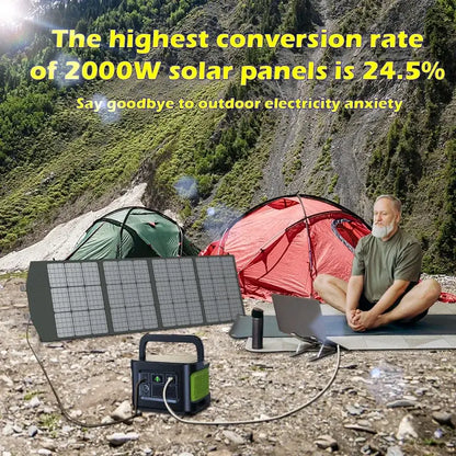 Portable 2000W Solar Charger with Bag