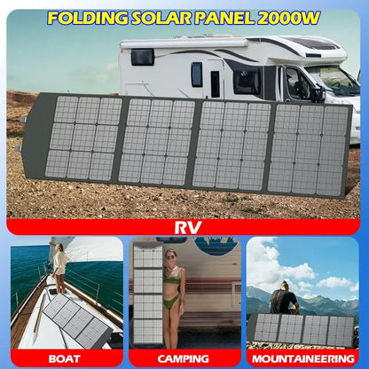 Portable 2000W Solar Charger with Bag