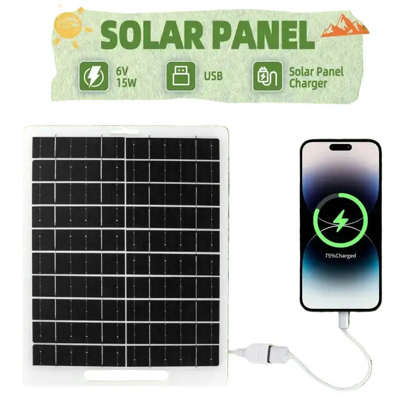 Portable 6V 10W Solar Charger Panel