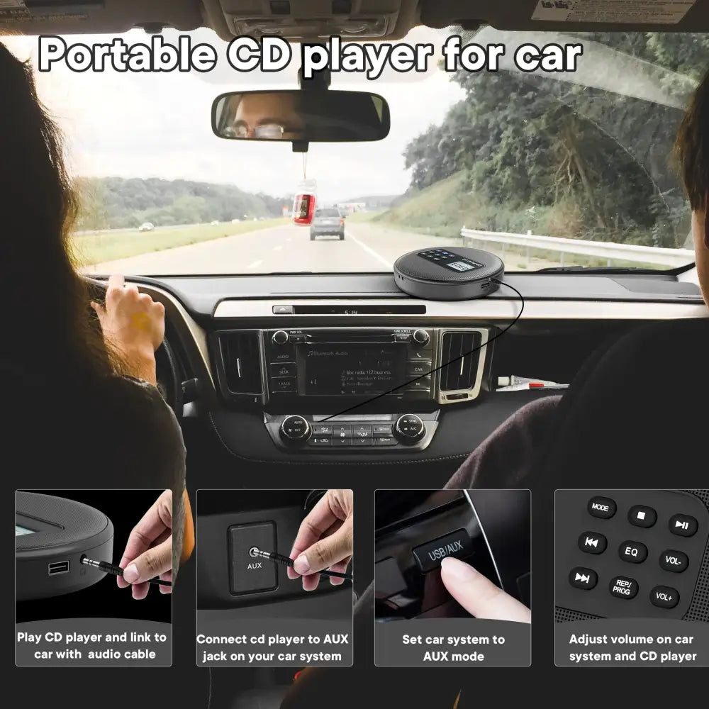 Portable Bluetooth CD Player