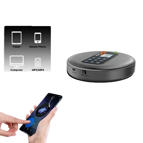 Portable Bluetooth CD Player