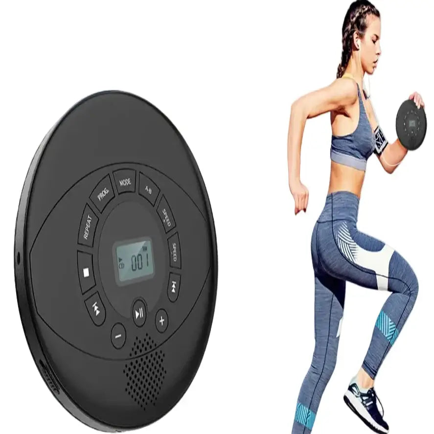Portable Bluetooth CD Player with Speaker