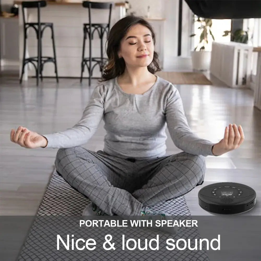 Portable Bluetooth CD Player with Speaker