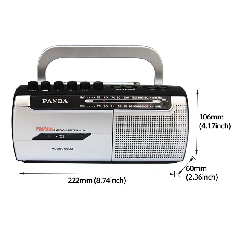 Portable Cassette Player with FM Radio