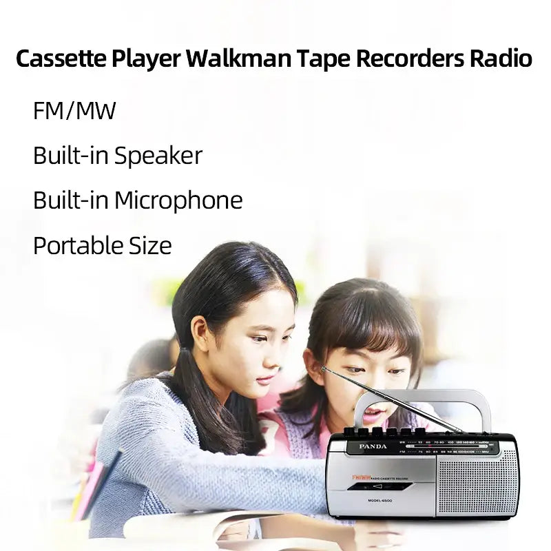Portable Cassette Player with FM Radio