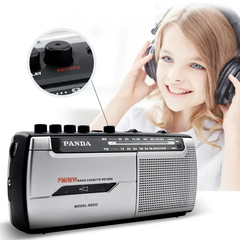 Portable Cassette Player with FM Radio