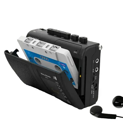 Portable Cassette Player with Radio