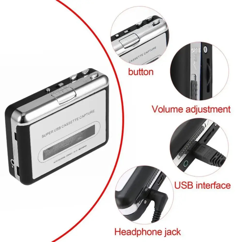 Portable Cassette to USB Converter