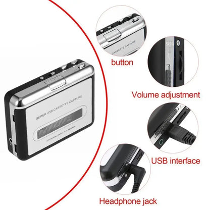 Portable Cassette to USB Converter