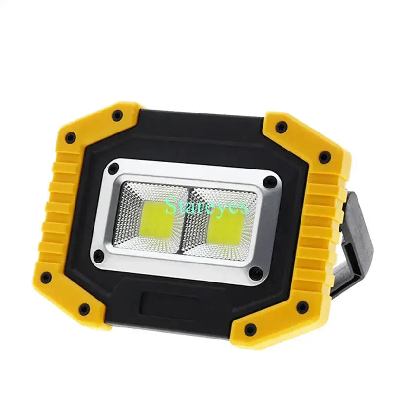20W Rechargeable COB LED Floodlight Portable Outdoor Torch with Optional 18650 Battery