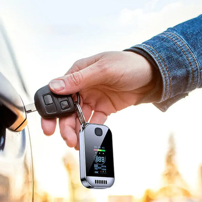 Portable Digital Alcohol Tester – Professional USB Rechargeable Breathalyzer